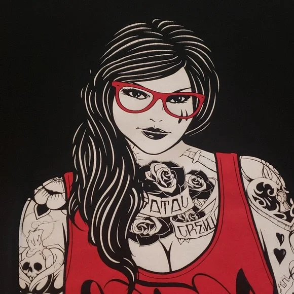 Fatal Black Graphic Tee Shirt Sz Lg - Picture 4 of 6